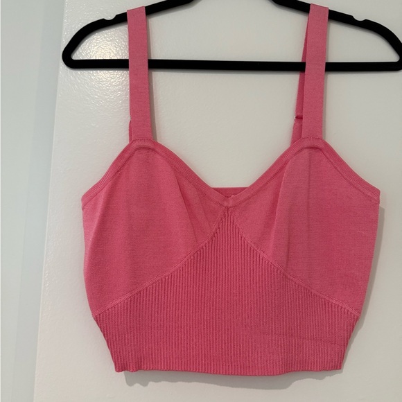 Glassons Pink Ribbed Button-Up Top - Picture 3 of 4